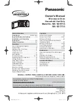 Panasonic NN-SD775S Owner'S Manual preview