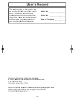 Preview for 32 page of Panasonic NN-SD778 Operating Instructions Manual