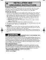 Предварительный просмотр 7 страницы Panasonic NN-SD780S Operating Instructions Manual