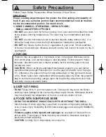 Предварительный просмотр 9 страницы Panasonic NN-SD780S Operating Instructions Manual