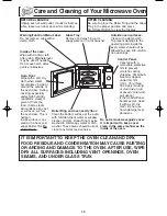 Предварительный просмотр 12 страницы Panasonic NN-SD780S Operating Instructions Manual