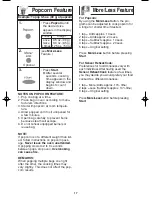 Предварительный просмотр 19 страницы Panasonic NN-SD780S Operating Instructions Manual