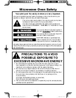 Предварительный просмотр 3 страницы Panasonic NN-SD973S Operating Instructions Manual