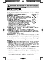 Предварительный просмотр 6 страницы Panasonic NN-SD973S Operating Instructions Manual