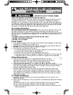 Предварительный просмотр 8 страницы Panasonic NN-SD973S Operating Instructions Manual