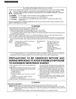 Preview for 2 page of Panasonic NN-SD982S Service Manual