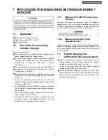 Preview for 13 page of Panasonic NN-SD982S Service Manual