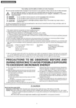 Preview for 2 page of Panasonic NN-SD985S Service Manual