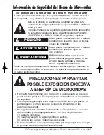 Preview for 2 page of Panasonic NN-SD987 Instrucciones De Operación