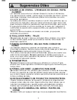 Preview for 8 page of Panasonic NN-SD987 Instrucciones De Operación