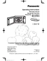 Preview for 1 page of Panasonic NN-SE795S Operating Instructions Manual