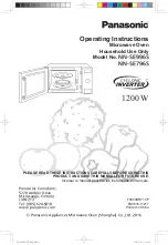 Preview for 1 page of Panasonic NN-SE796S Operating Instructions Manual