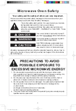 Preview for 3 page of Panasonic NN-SE796S Operating Instructions Manual