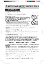 Preview for 6 page of Panasonic NN-SE796S Operating Instructions Manual