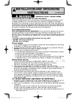 Предварительный просмотр 8 страницы Panasonic NN-SE995S Operating Instructions Manual