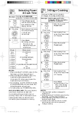 Preview for 18 page of Panasonic NN-SE996S Operating Instructions Manual