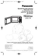 Panasonic NN-SF550B Operating Instructions Manual preview