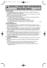 Предварительный просмотр 8 страницы Panasonic NN-SF550B Operating Instructions Manual