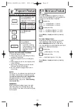 Предварительный просмотр 17 страницы Panasonic NN-SF550B Operating Instructions Manual