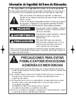 Preview for 2 page of Panasonic NN-SF550M (Spanish) Instrucciones De Operación