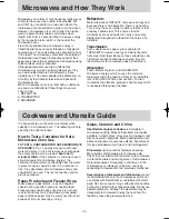 Preview for 6 page of Panasonic NN-SF550W Operation Manual