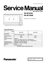 Preview for 1 page of Panasonic NN-SF564S Service Manual