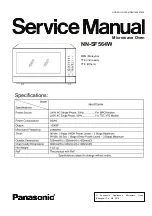 Panasonic NN-SF564W Service Manual preview