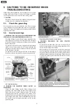 Предварительный просмотр 8 страницы Panasonic NN-SF564W Service Manual