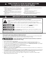 Preview for 4 page of Panasonic NN-SG458S Owner'S Manual