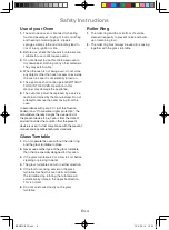 Preview for 8 page of Panasonic NN-SM221W Operating Instructions Manual