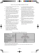 Preview for 26 page of Panasonic NN-SM221W Operating Instructions Manual