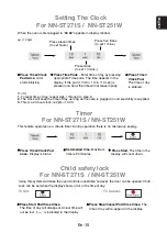 Preview for 17 page of Panasonic NN-SM221WZTE Operating Instructions Manual