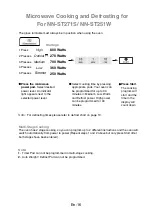 Preview for 18 page of Panasonic NN-SM221WZTE Operating Instructions Manual