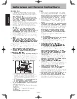 Предварительный просмотр 3 страницы Panasonic NN-SM322M Operating Instructions Manual