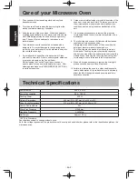 Предварительный просмотр 7 страницы Panasonic NN-SM322M Operating Instructions Manual