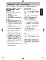 Preview for 3 page of Panasonic NN-SM332M/W Operating Instruction And Cook Book