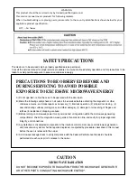 Preview for 2 page of Panasonic NN-SM33HMY Service Manual