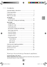 Preview for 3 page of Panasonic NN-SM33HW Operating Instructions Manual