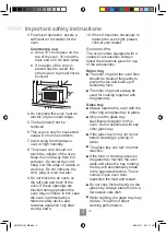 Preview for 6 page of Panasonic NN-SM33HW Operating Instructions Manual