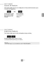 Preview for 21 page of Panasonic NN-SM33NB/W Operating Instructions Manual