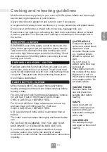 Preview for 29 page of Panasonic NN-SM33NB/W Operating Instructions Manual