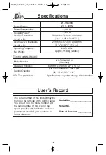 Preview for 30 page of Panasonic NN-SN648S Operating Instructions Manual