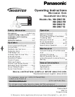 Preview for 1 page of Panasonic NN-SN651B Operating Instructions Manual