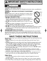 Preview for 5 page of Panasonic NN-SN651B Operating Instructions Manual