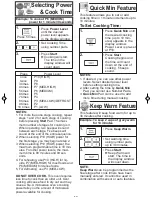 Preview for 14 page of Panasonic NN-SN651B Operating Instructions Manual