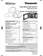 Panasonic NN-SN657S Operating Instructions Manual preview