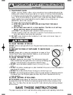 Preview for 4 page of Panasonic NN-SN657S Operating Instructions Manual