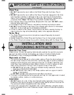 Preview for 5 page of Panasonic NN-SN657S Operating Instructions Manual