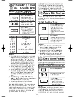 Preview for 13 page of Panasonic NN-SN657S Operating Instructions Manual