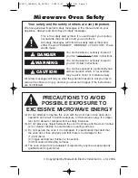 Preview for 3 page of Panasonic NN-SN668B Operating Instructions Manual